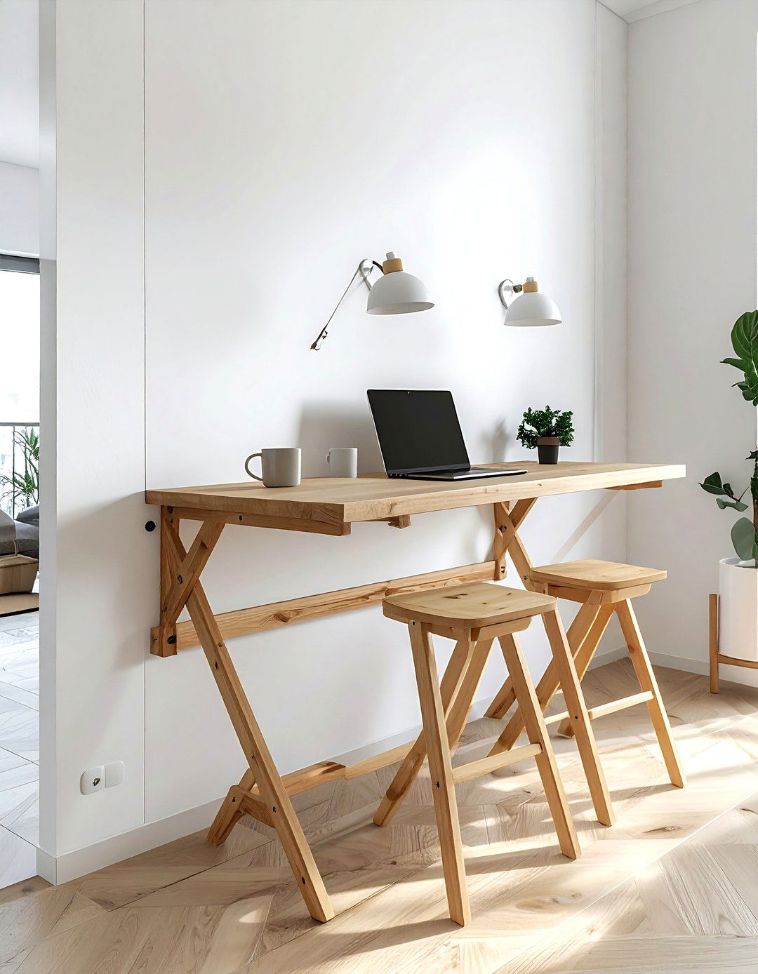 Wall Mounted Drop Leaf Table - 30 small dining room ideas