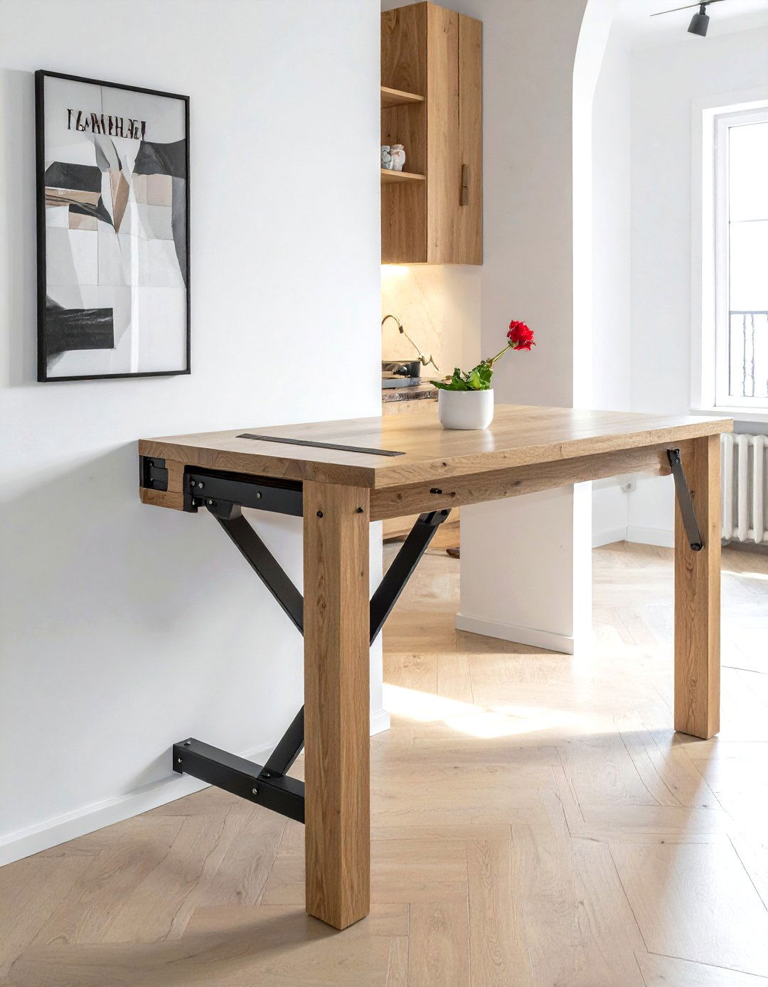 Wall Mounted Drop Leaf Table - 30 small space dining ideas