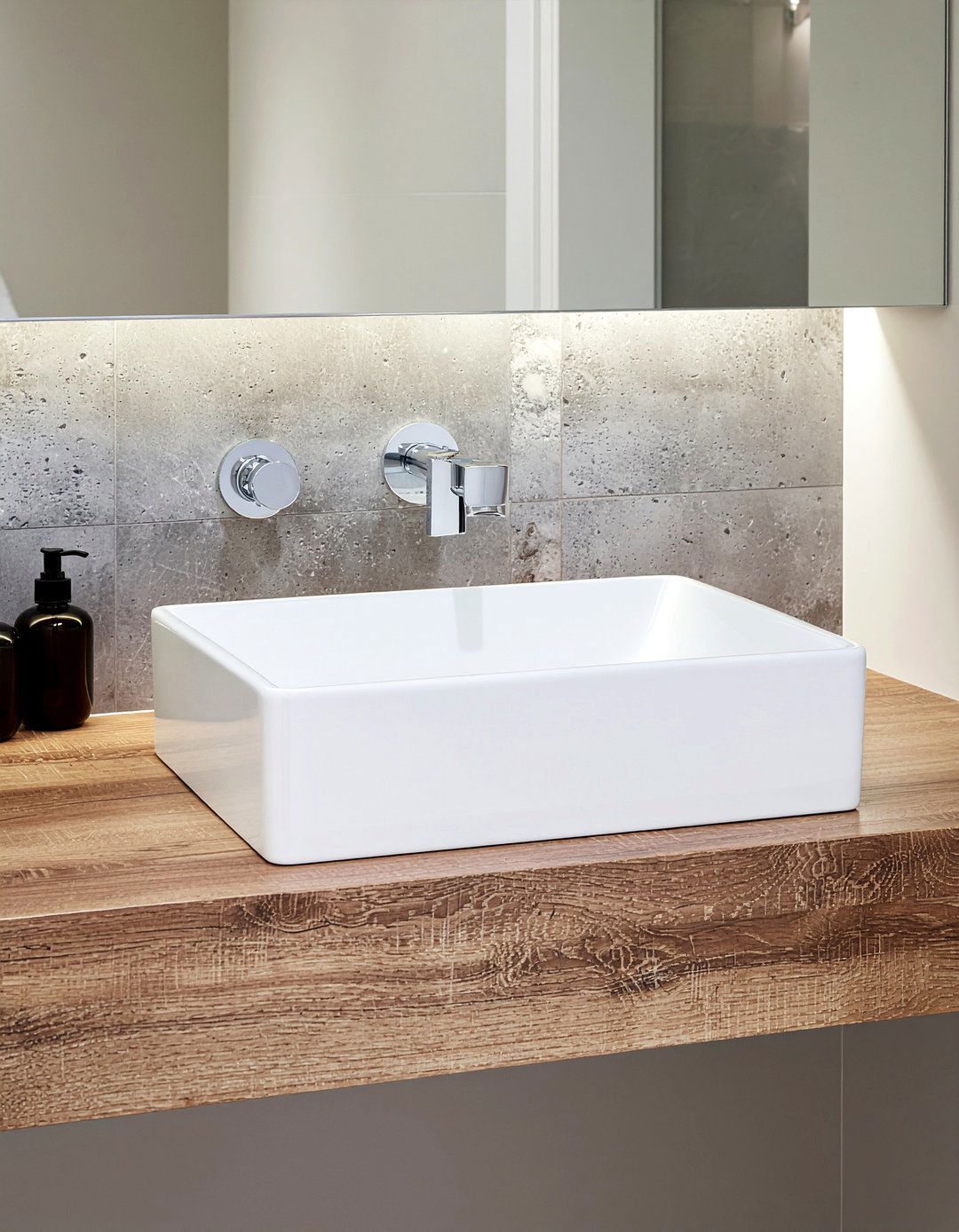 Wall Mounted Faucet - 30 bathroom timeless element ideas