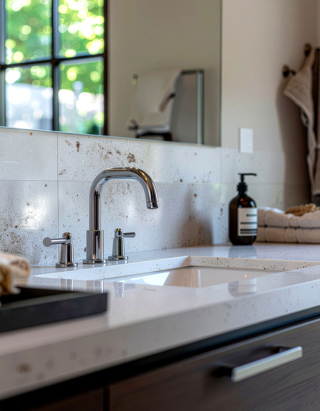 Wall Mounted Faucet - 30 minimalist bathroom ideas