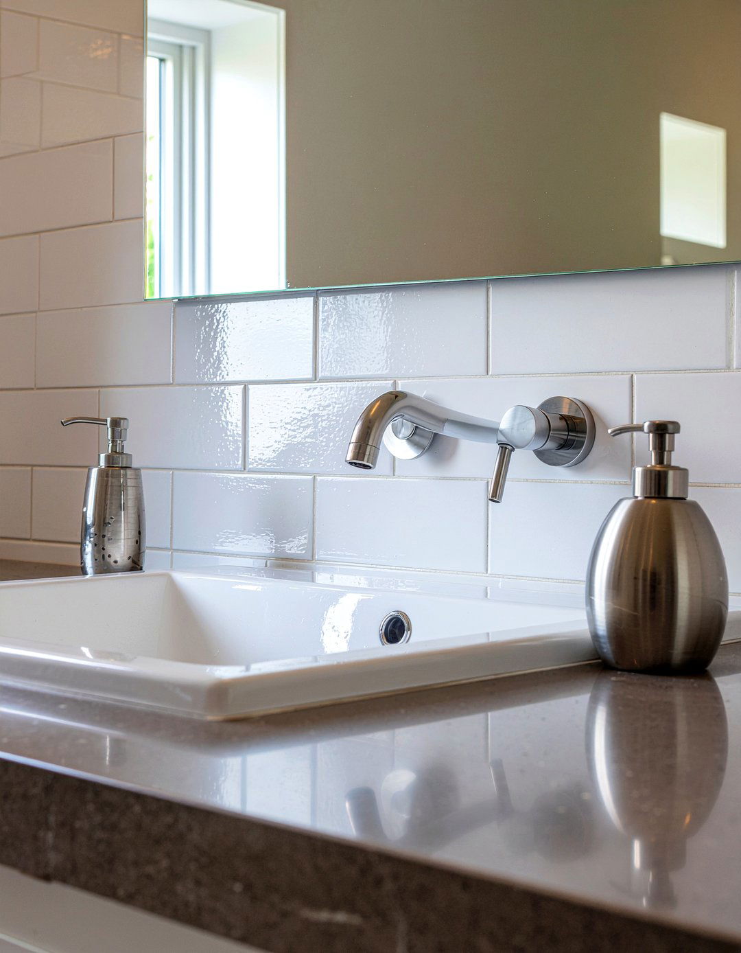 Wall Mounted Faucet - 30 relaxing bathroom ideas