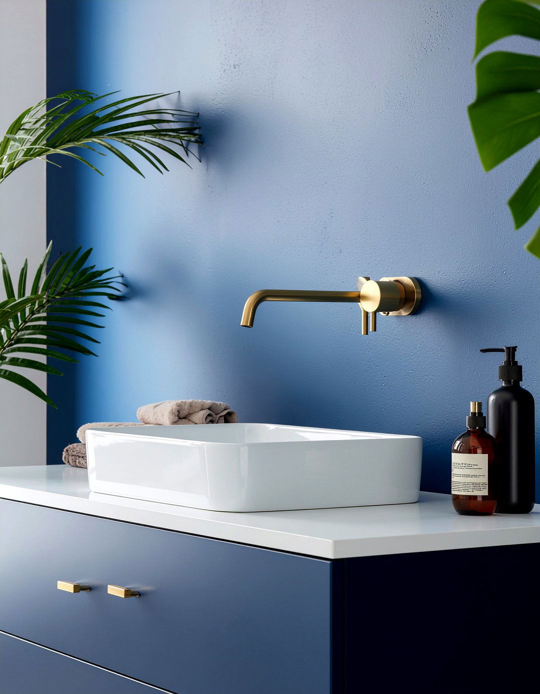 Wall Mounted Faucet - 30 small bathroom maximization ideas