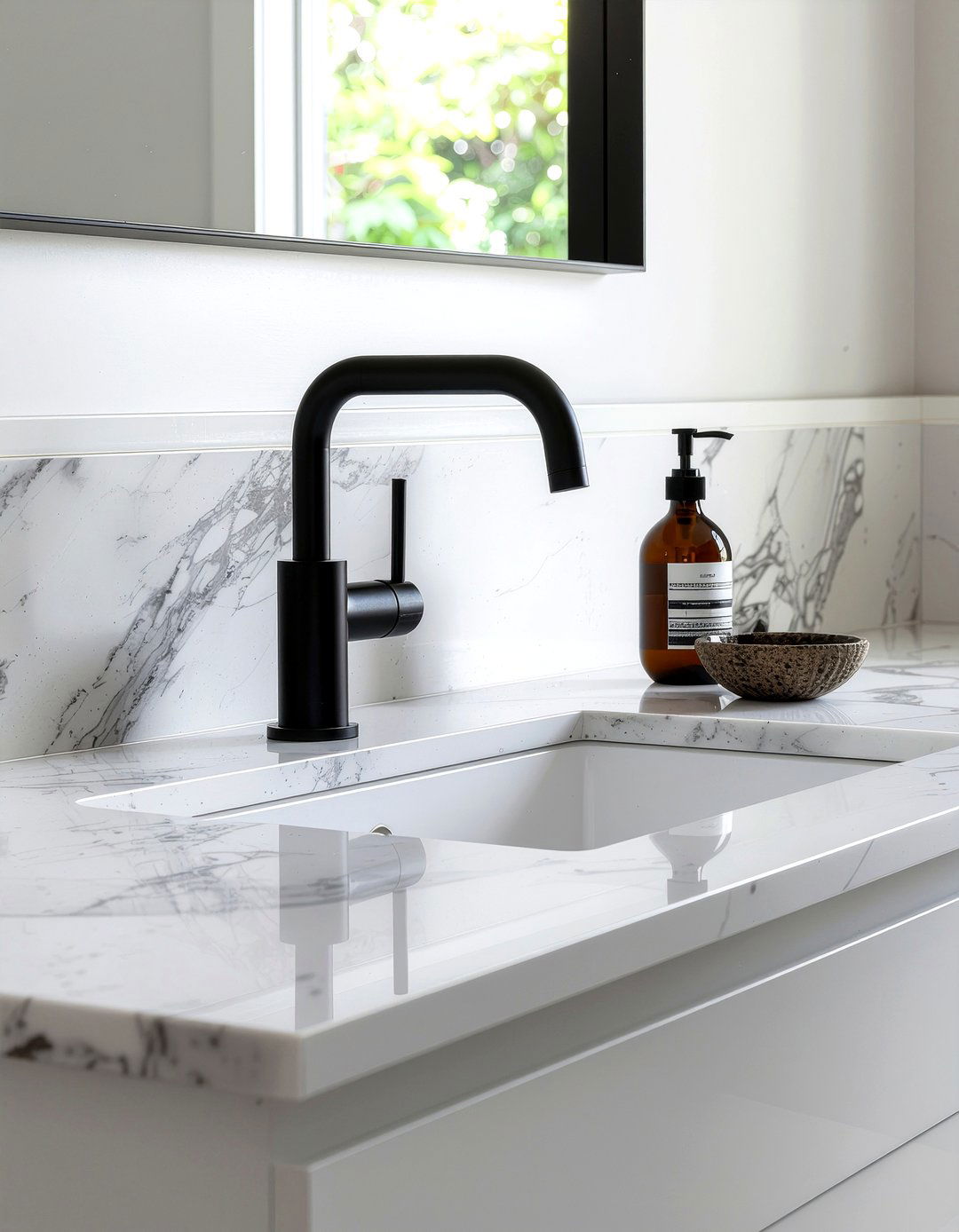 Wall Mounted Faucet - 30 bathroom sink accent ideas