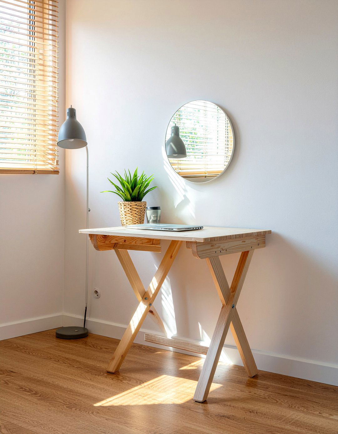 Wall Mounted Folding Table - 30 bedroom transforming furniture ideas