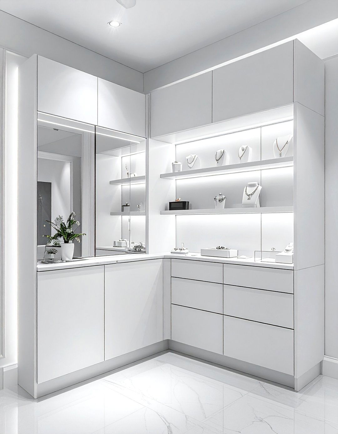 Wall Mounted Jewelry Cabinets - 30 bedroom clever storage ideas