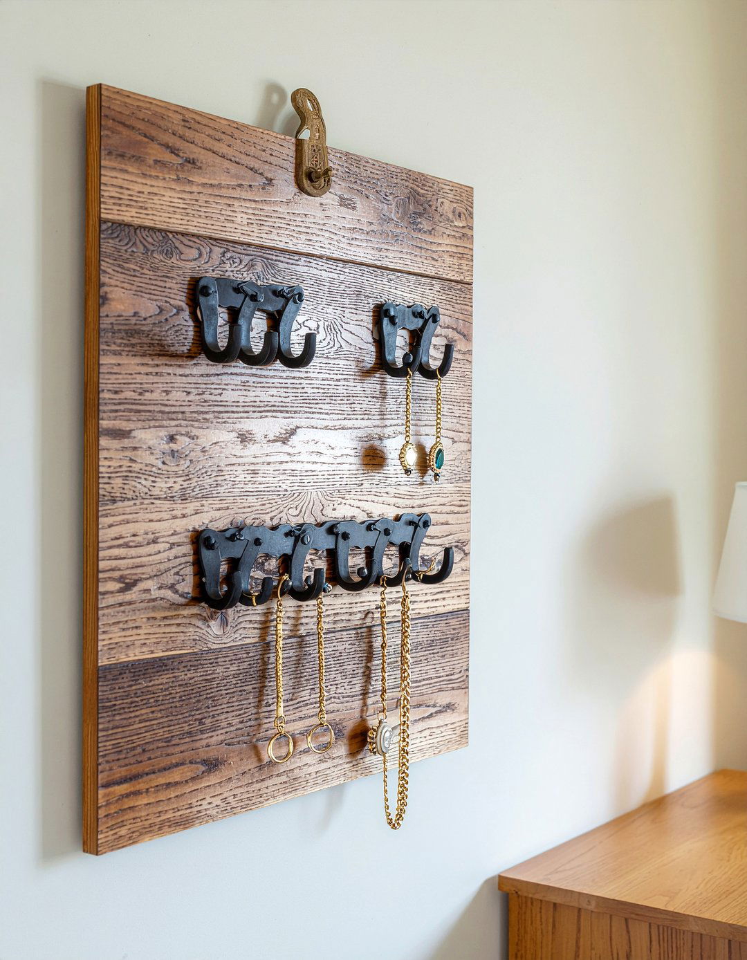 Wall Mounted Jewelry Organizer - 30 bedroom jewelry storage ideas