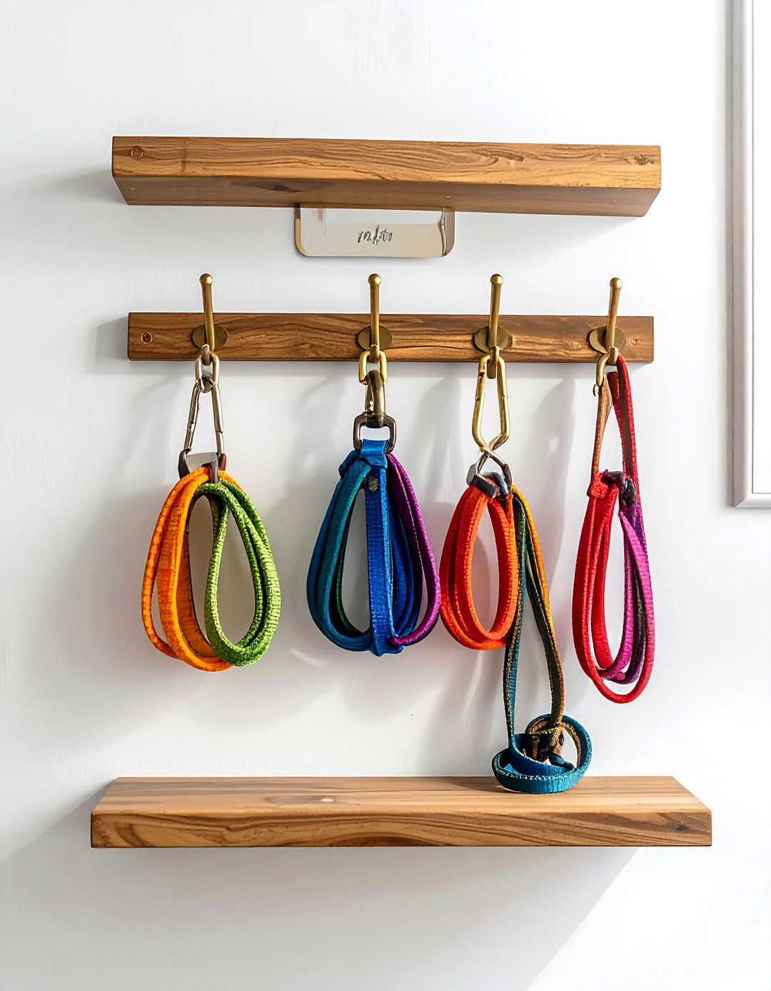 Wall Mounted Leash Rack - 30 dog-friendly decor ideas