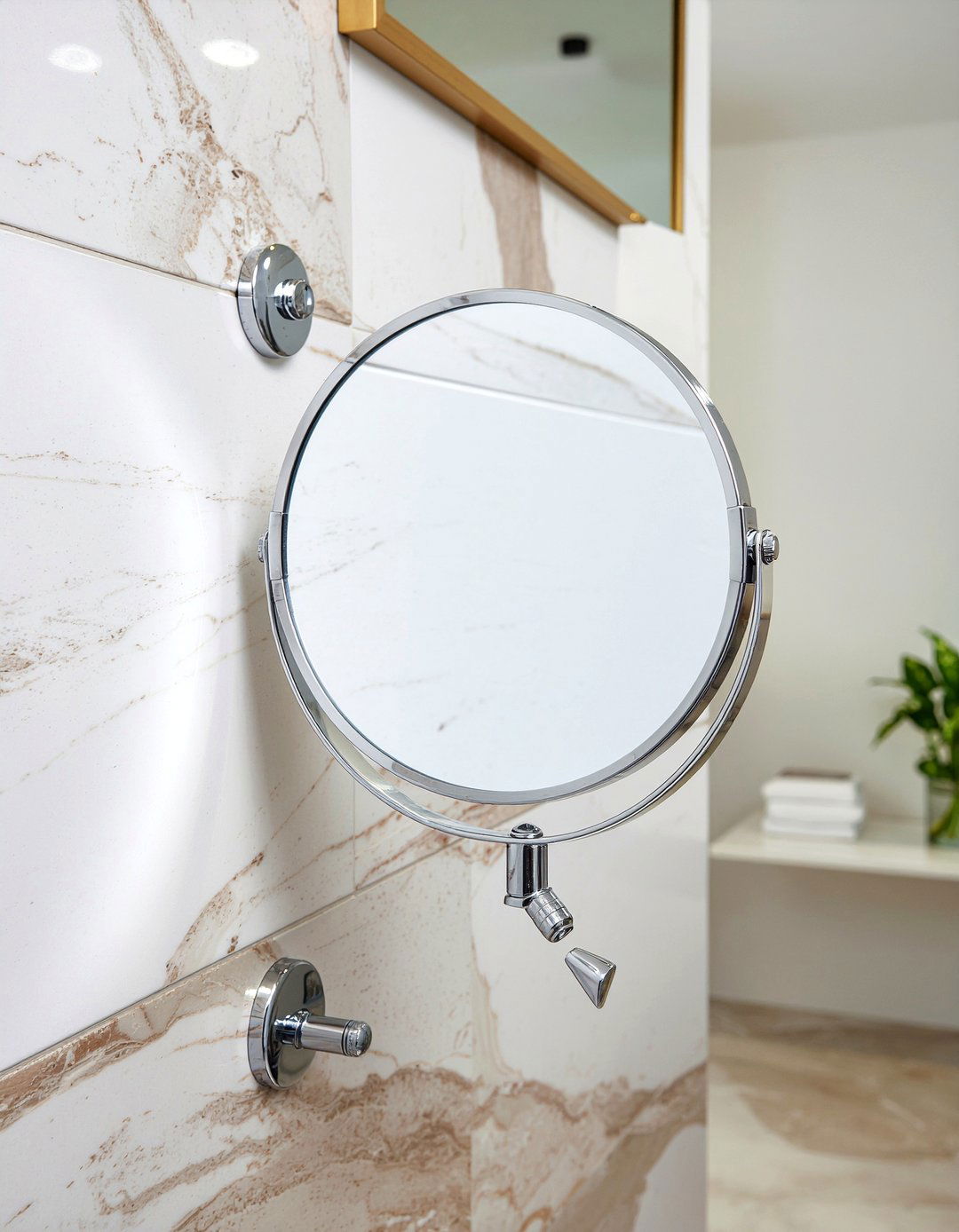 Wall Mounted Magnifying Mirror - 30 magnifying mirror bathroom ideas