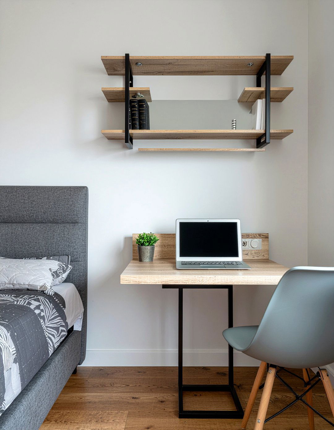 Wall Mounted Modular Desk - 30 bedroom modular furniture ideas