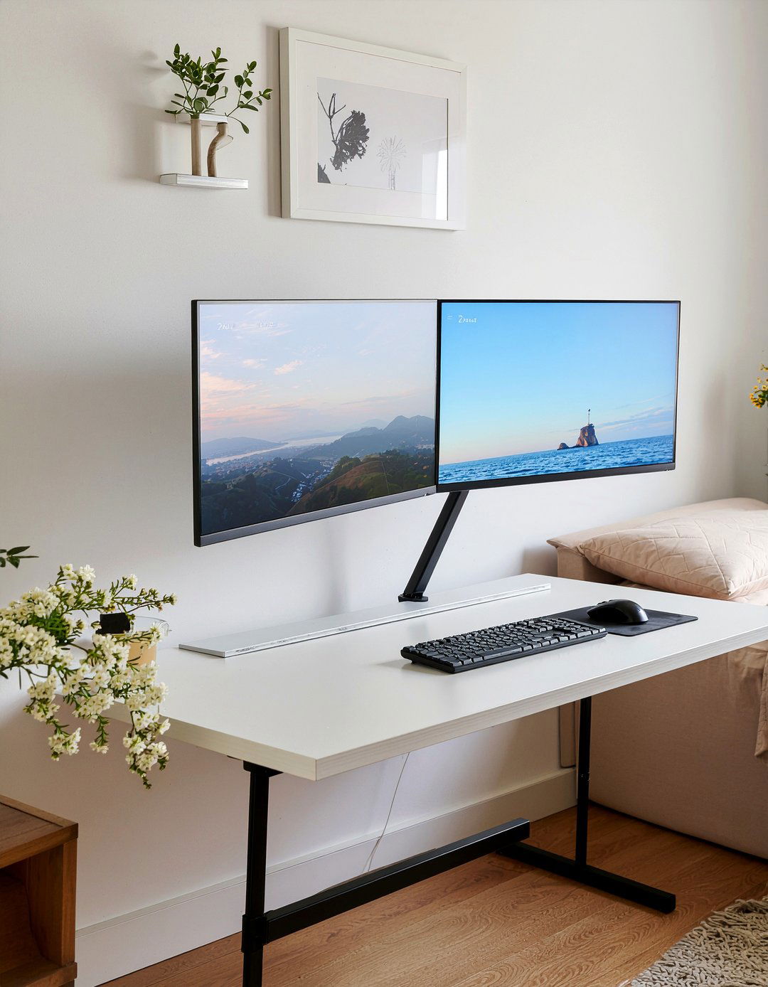 Wall Mounted Monitor - 30 streaming setup bedroom ideas