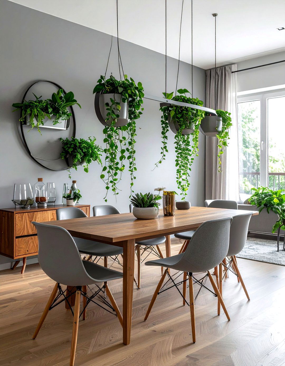 Wall Mounted Plant Holders - 30 dining room hanging plant ideas
