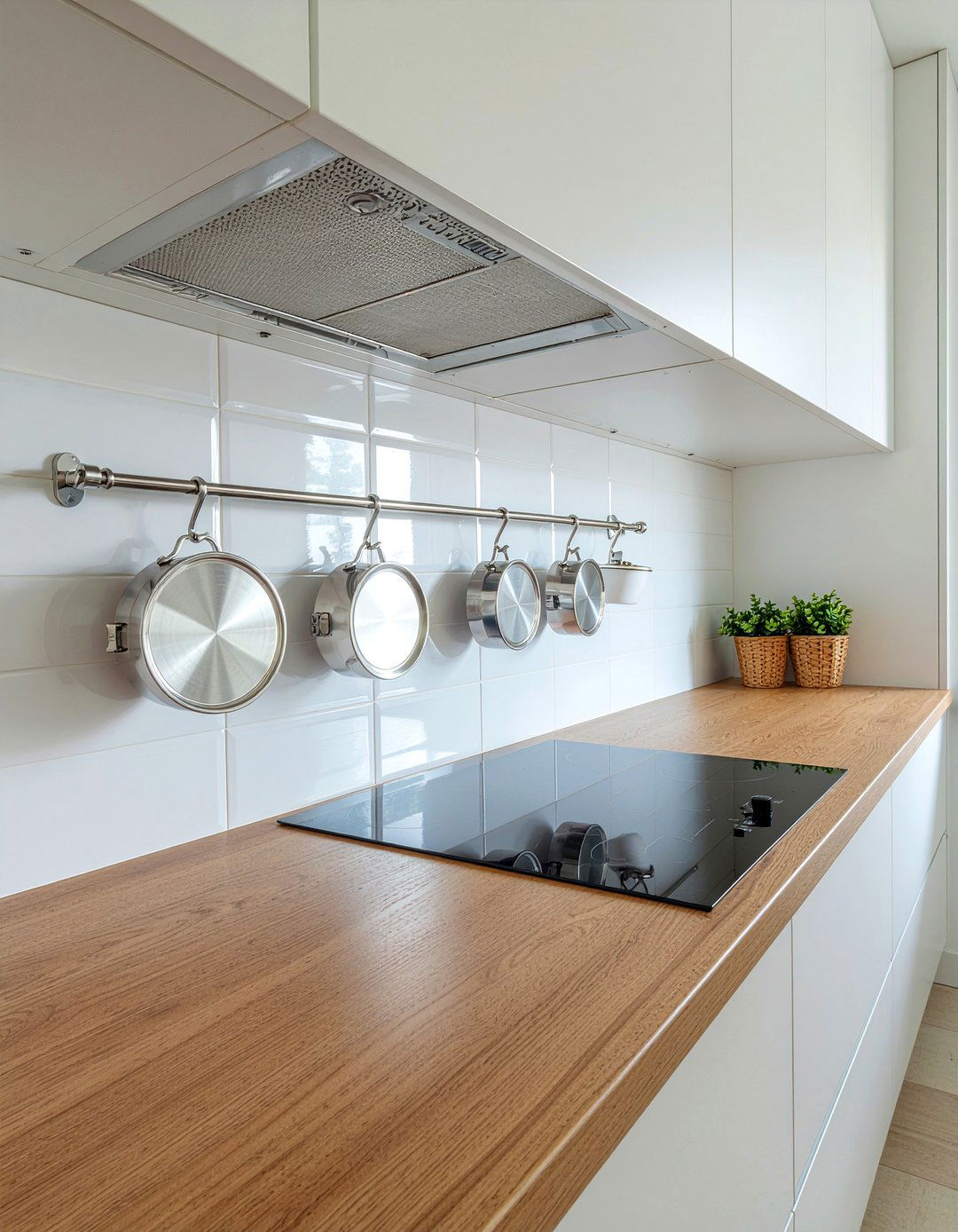 Wall Mounted Pot Rail - 30 hanging pot rack kitchen ideas