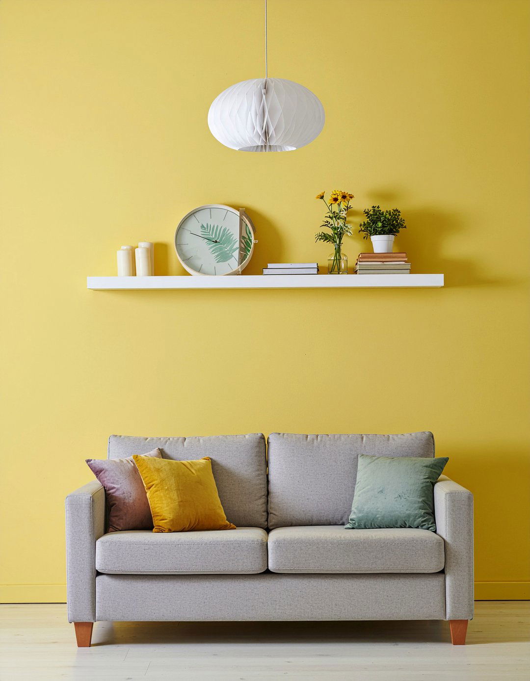 Wall Mounted Shelf - 30 dust-free living room ideas