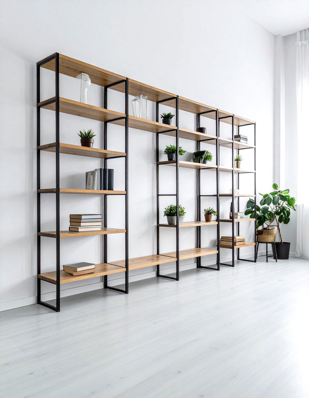 Wall Mounted Shelving - 30 easy-clean decor ideas