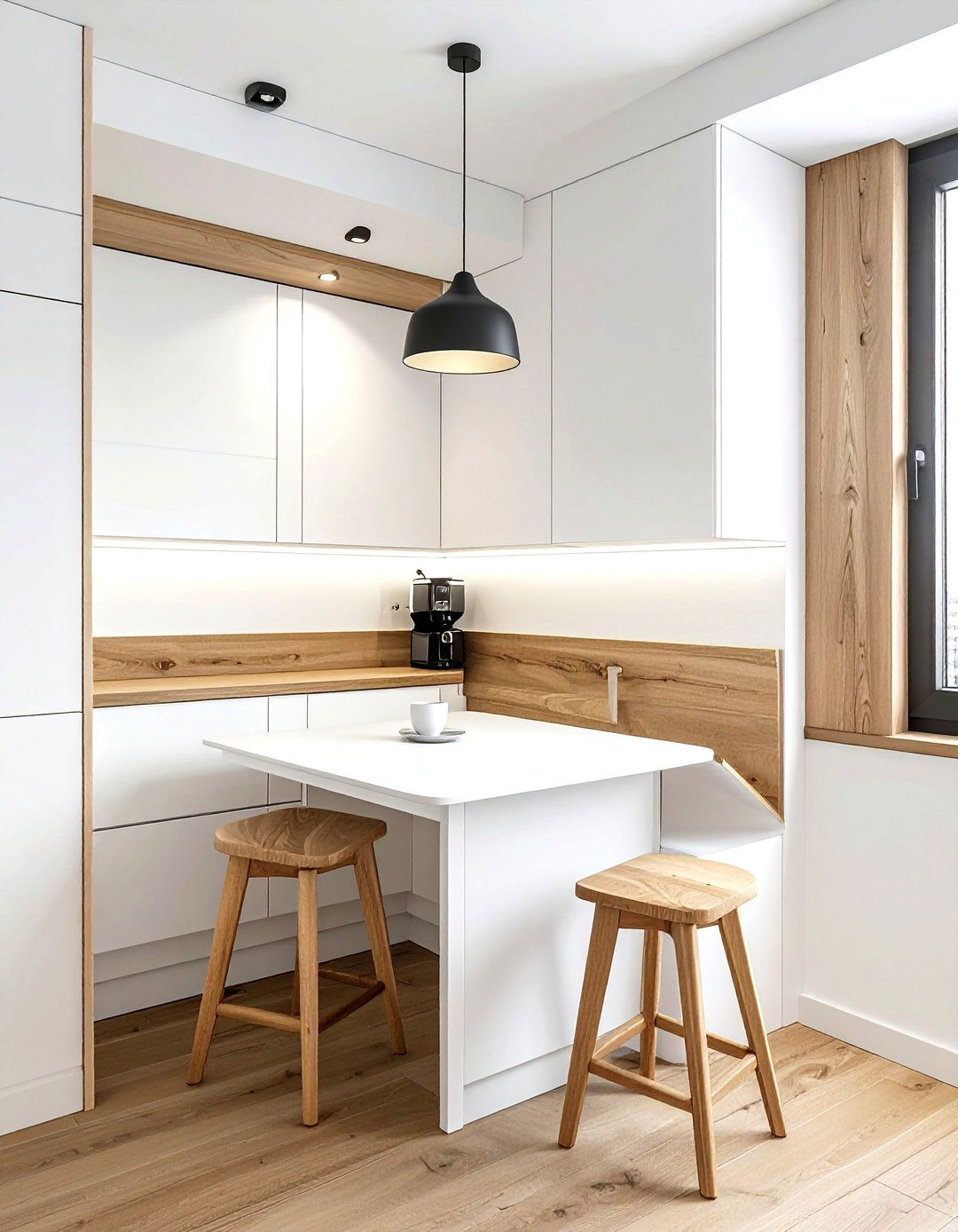 Wall Mounted Table - 30 kitchen alcove ideas