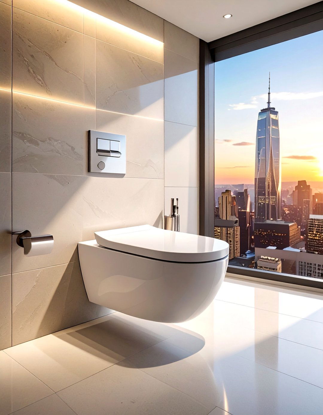 Wall Mounted Toilet - 30 urban bathroom ideas