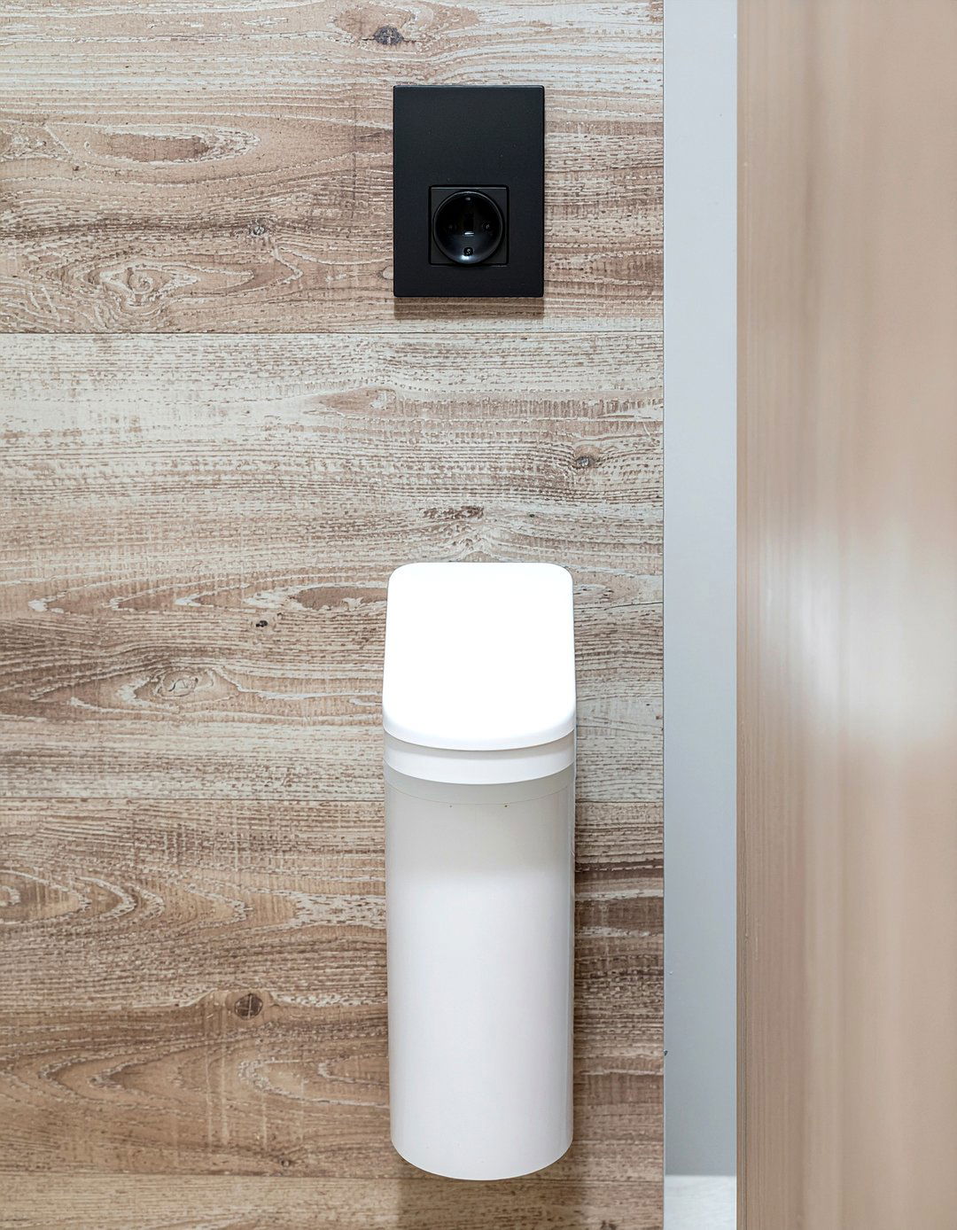 Wall Mounted Trash Can - 30 bathroom trash can ideas