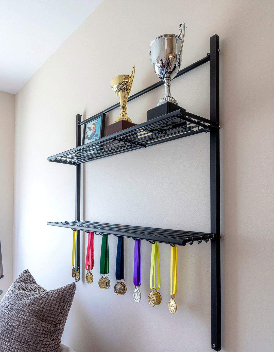 Wall Mounted Trophy Rack - 30 bedroom trophy display ideas