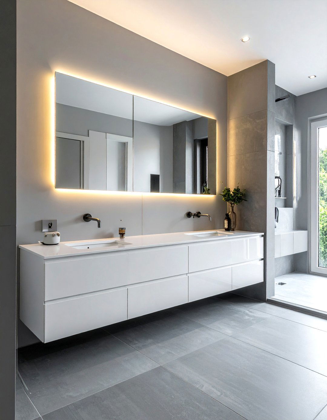 Wall Mounted Vanity - 30 small bathroom vanity ideas