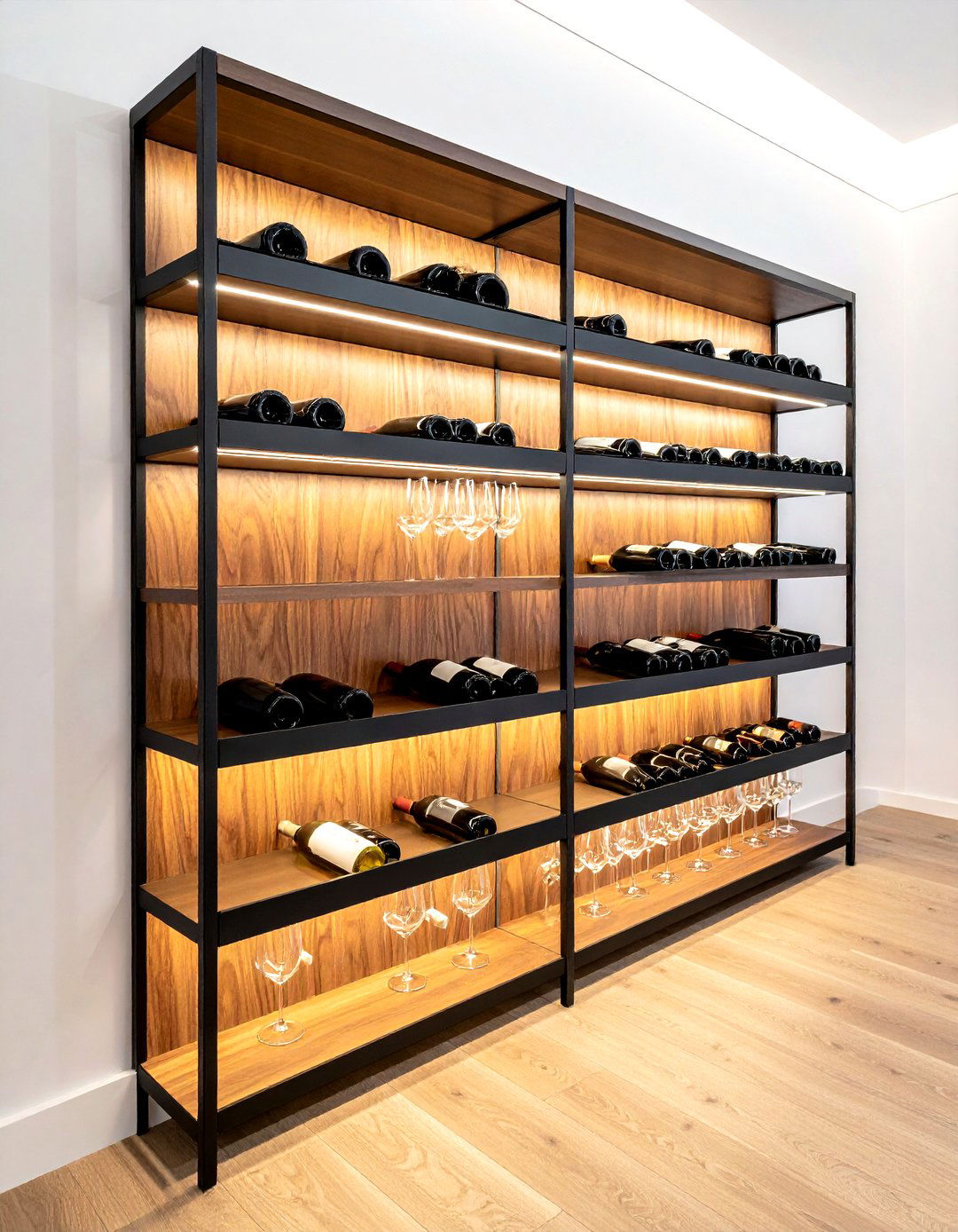 Wall Mounted Wine Rack - 30 dining room vertical storage ideas