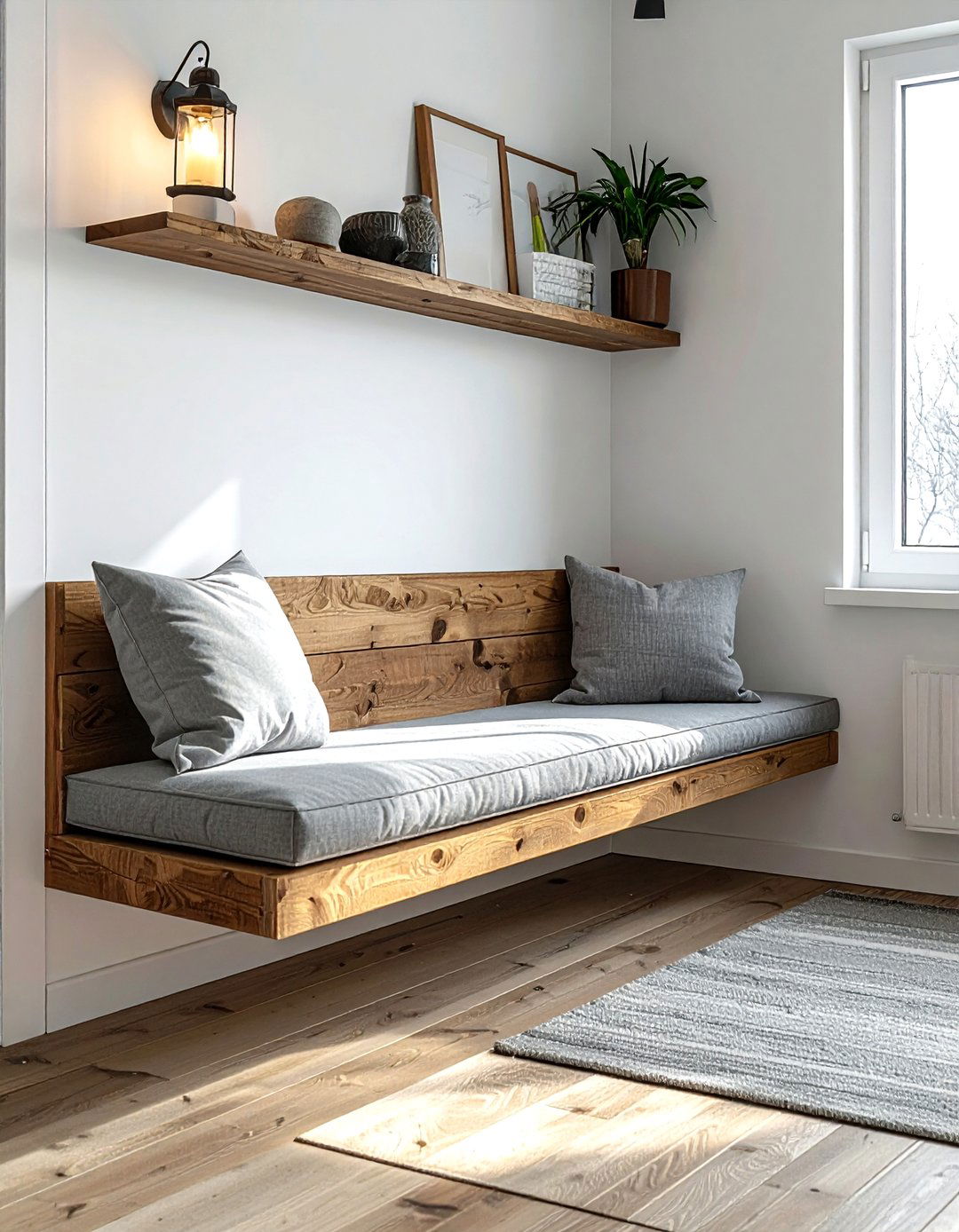 Wall Seat - 30 bedroom reading nook ideas