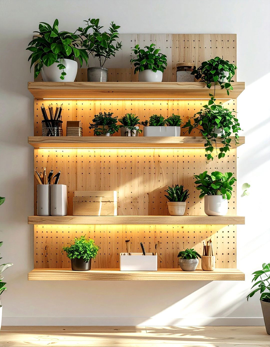 Wall Storage System - 30 living room organization hacks