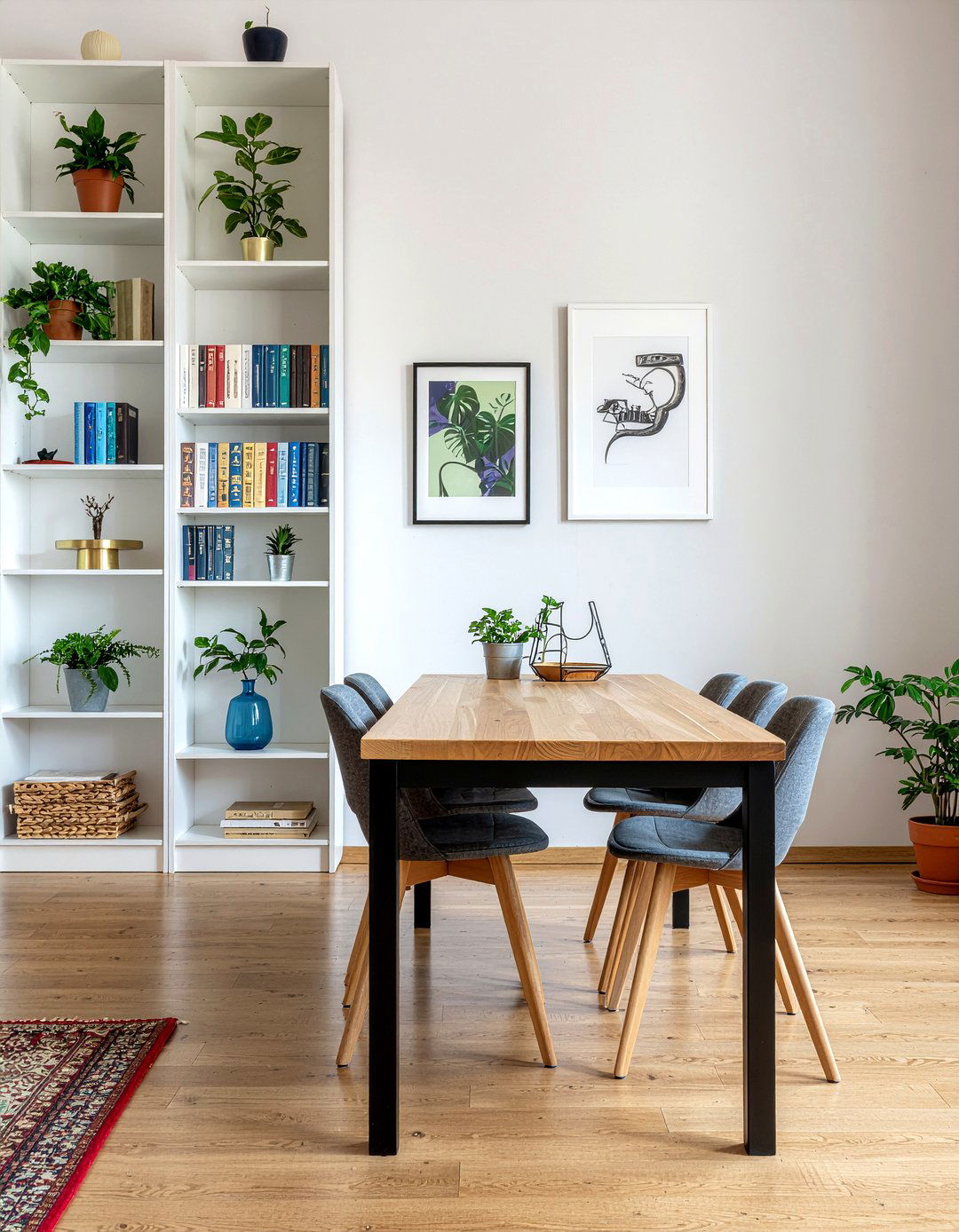 Wall To Wall Bookshelf - 30 dining room built-in ideas