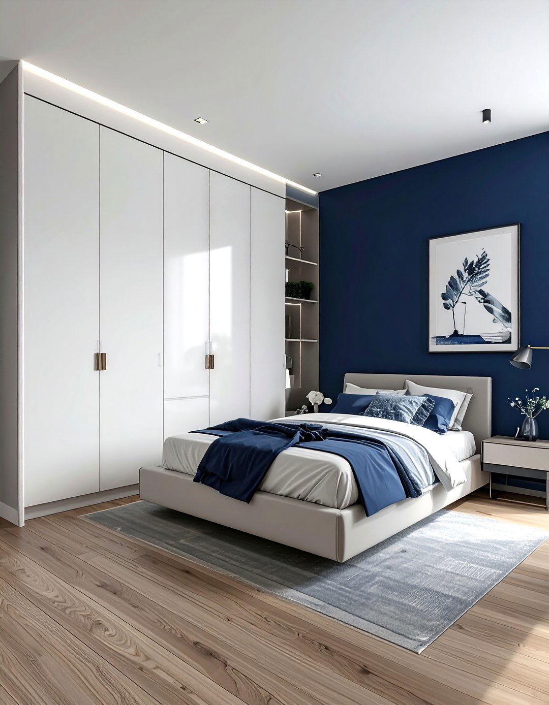 Wall To Wall Cupboard - 30 bedroom overhead storage ideas