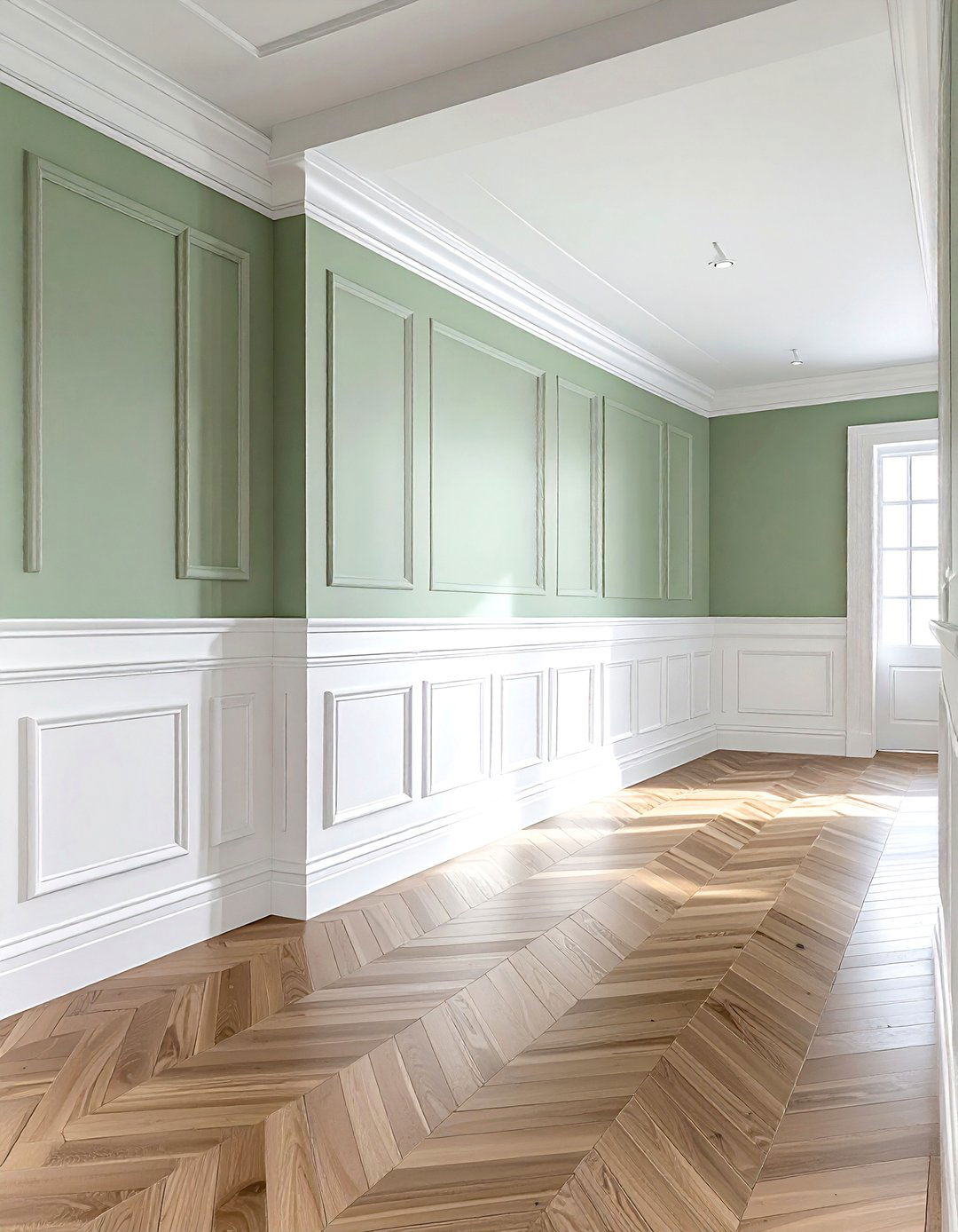 Wall Wainscotting Panel - 30 living room hallway ideas