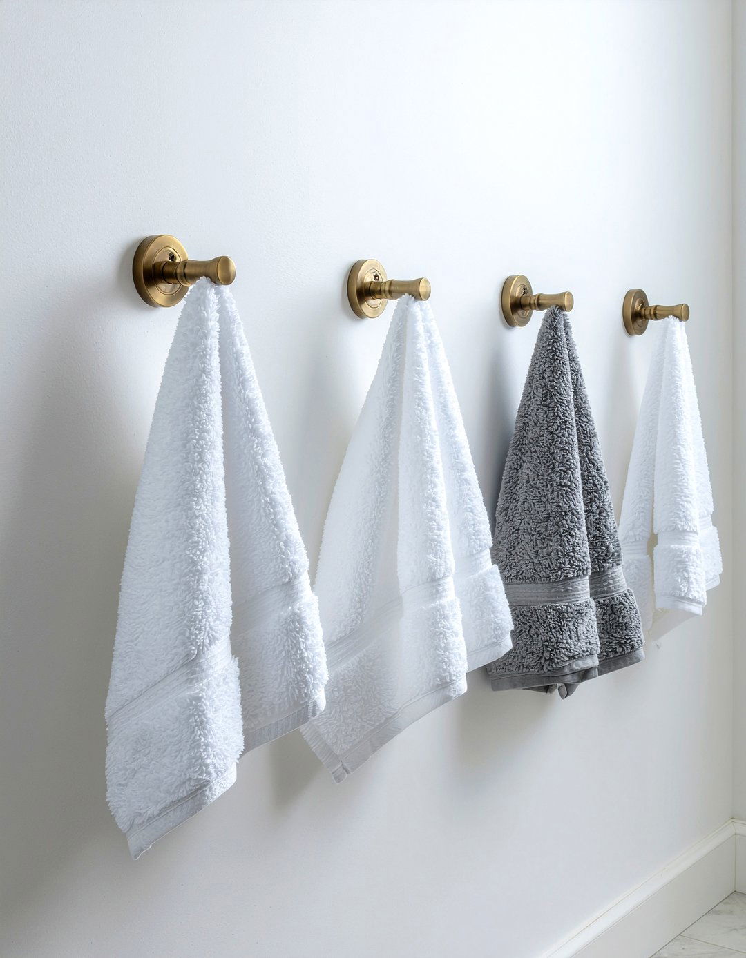 Wall hooks - 30 bathroom organization ideas