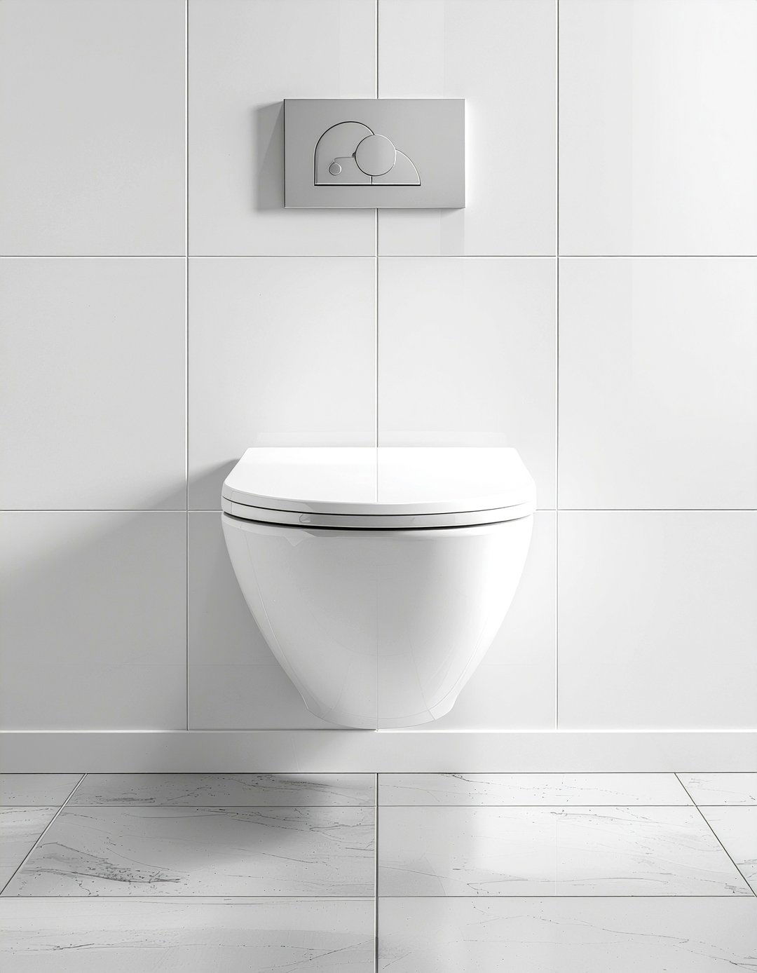 Wall hung toilet - 30 bathroom expansion ideas
