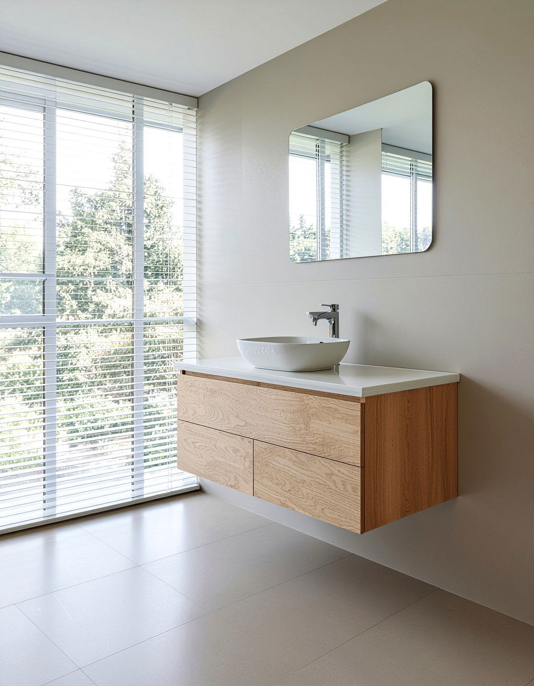 Wall hung vanity - 30 small bathroom storage ideas