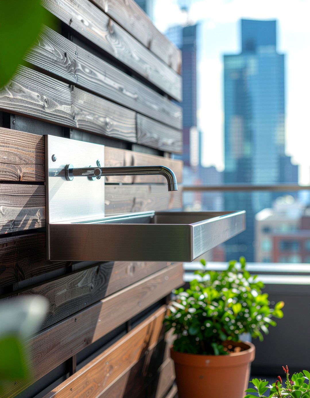 Wall mount outdoor sink - 30 outdoor kitchen sink ideas