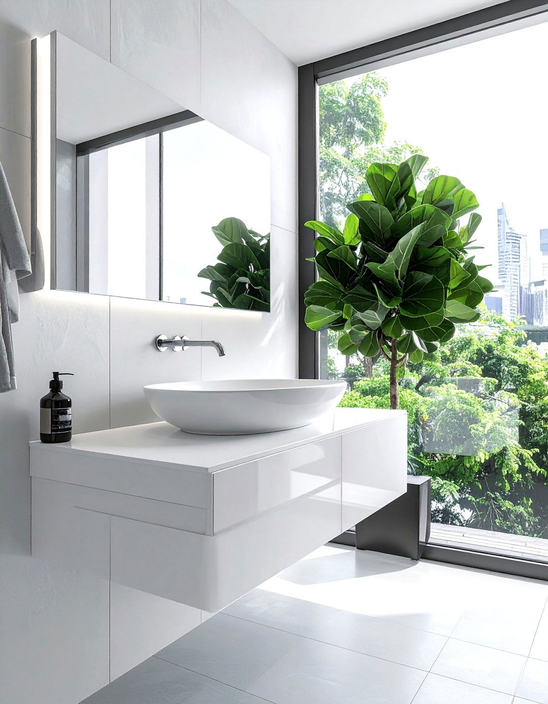 Wall mounted bathroom sink - 30 senior friendly bathroom ideas