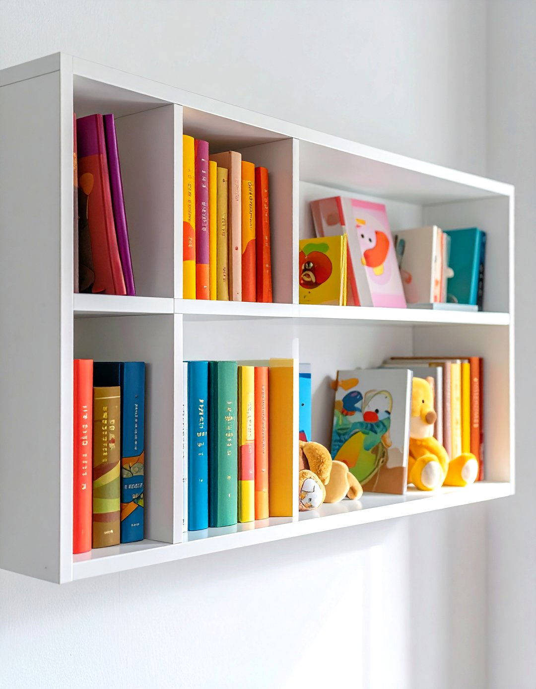 Wall mounted book ledge - 30 book decor ideas_1