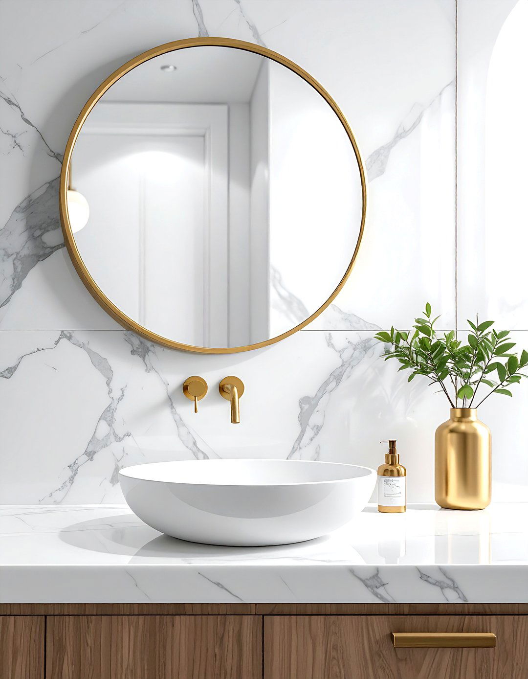 Wall mounted faucet - 30 spa-like master bathroom ideas