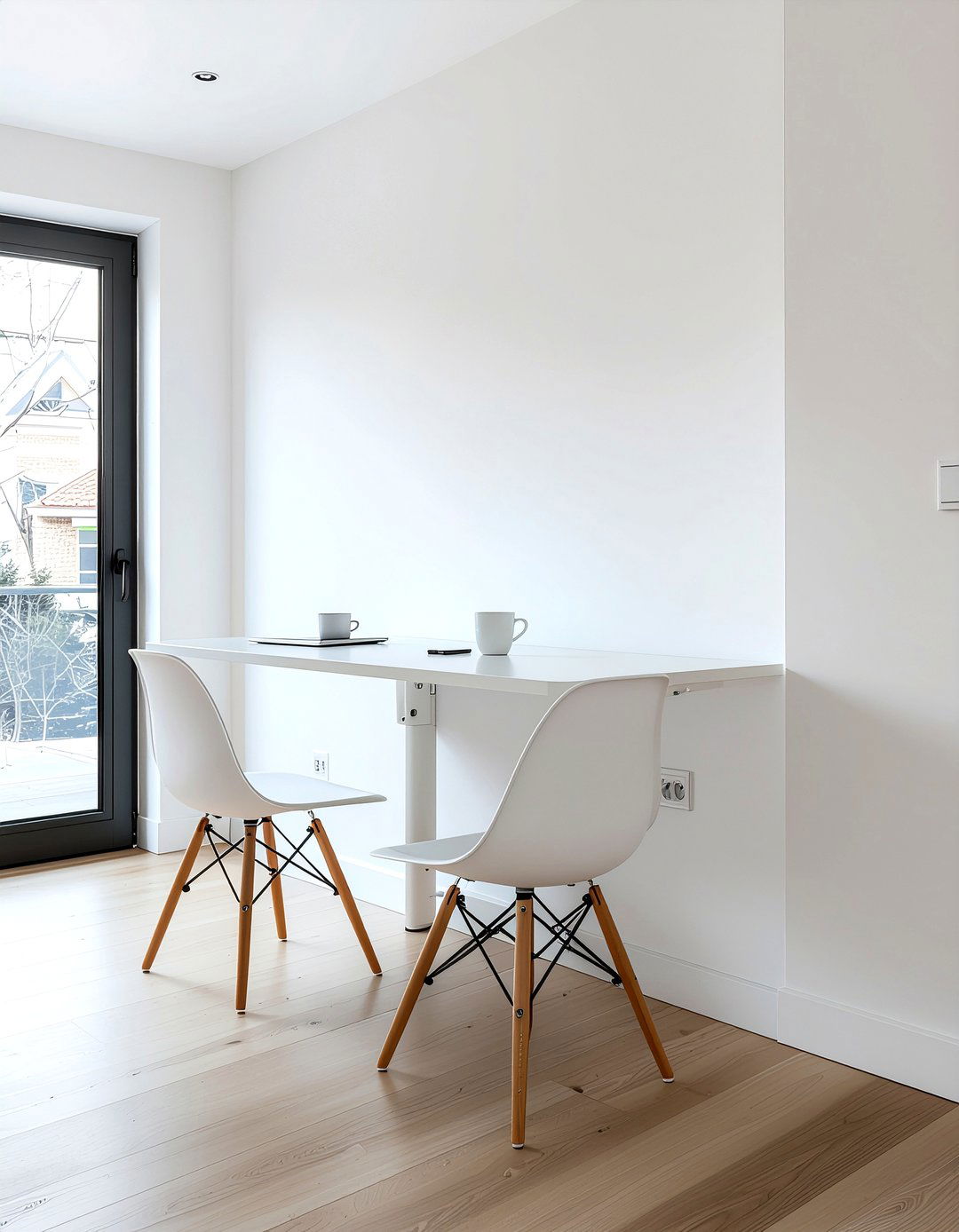 Wall mounted folding dining table - 30 expandable dining room ideas