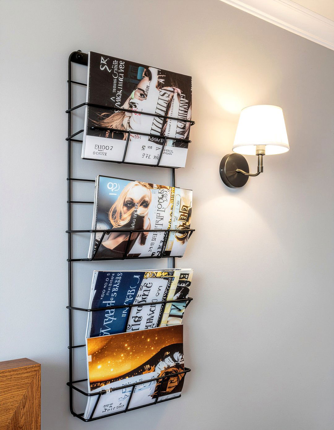 Wall mounted magazine rack - 30 bedroom magazine racks