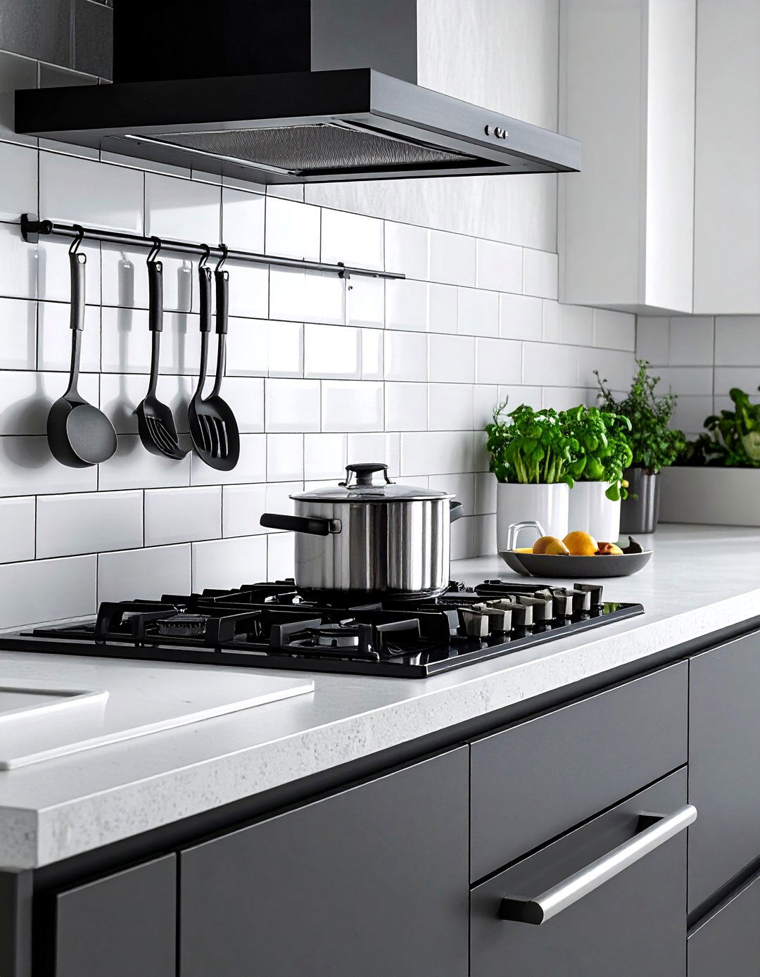 Wall mounted pot filler - 30 custom kitchen ideas