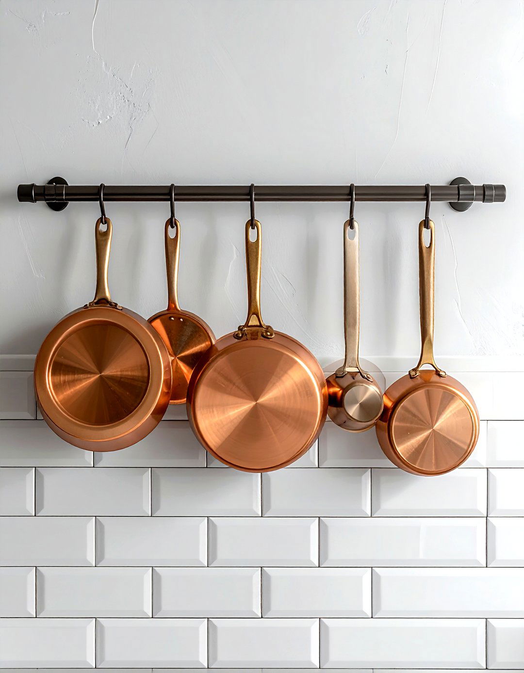 Wall mounted pot rack - 30 kitchen pot rack ideas