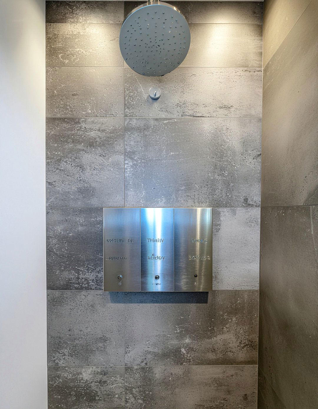 Wall mounted shampoo dispenser - 30 bathroom caddy ideas