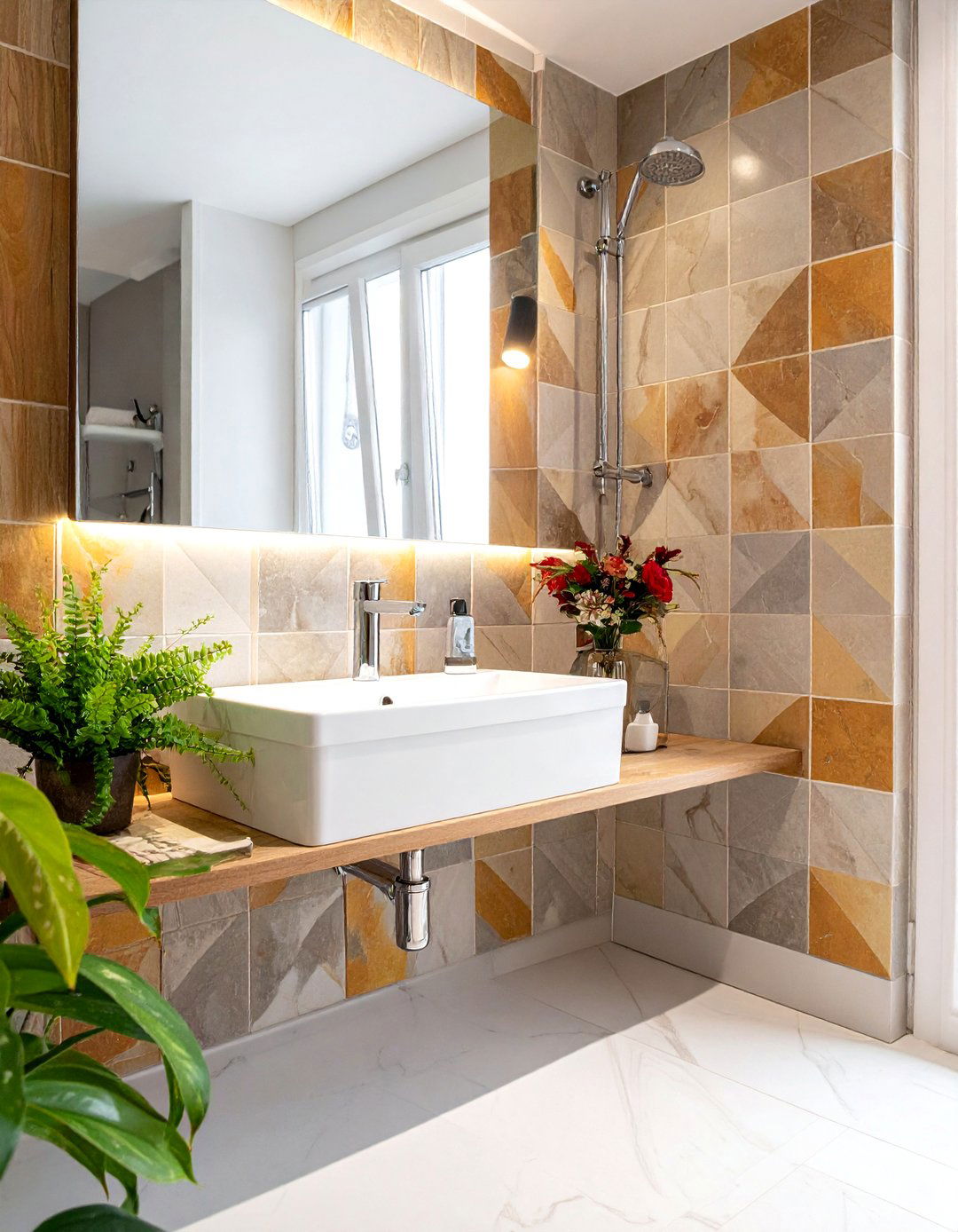 Wall mounted sink bathroom - 30 Waterworks bathroom ideas