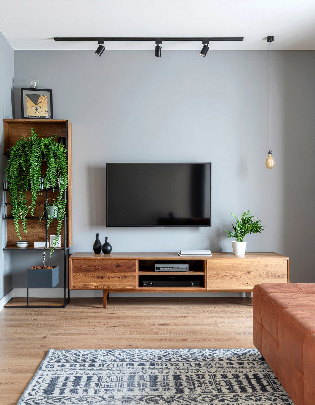 Wall mounted television - 30 tiny living room ideas