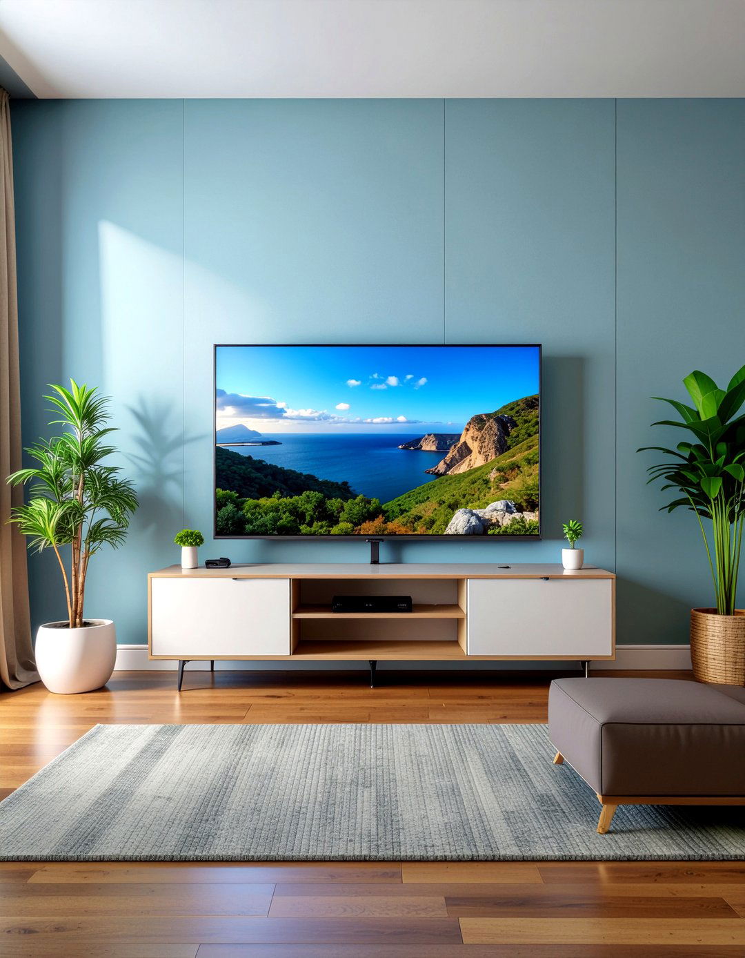 Wall mounted television safety - 30 kid friendly living room ideas