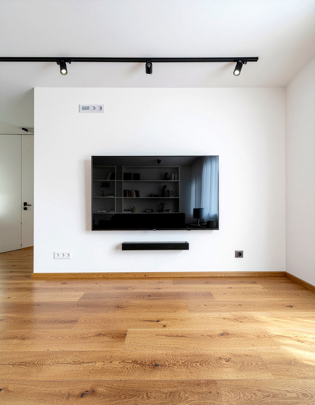 Wall mounted television - 30 baby proof living room ideas