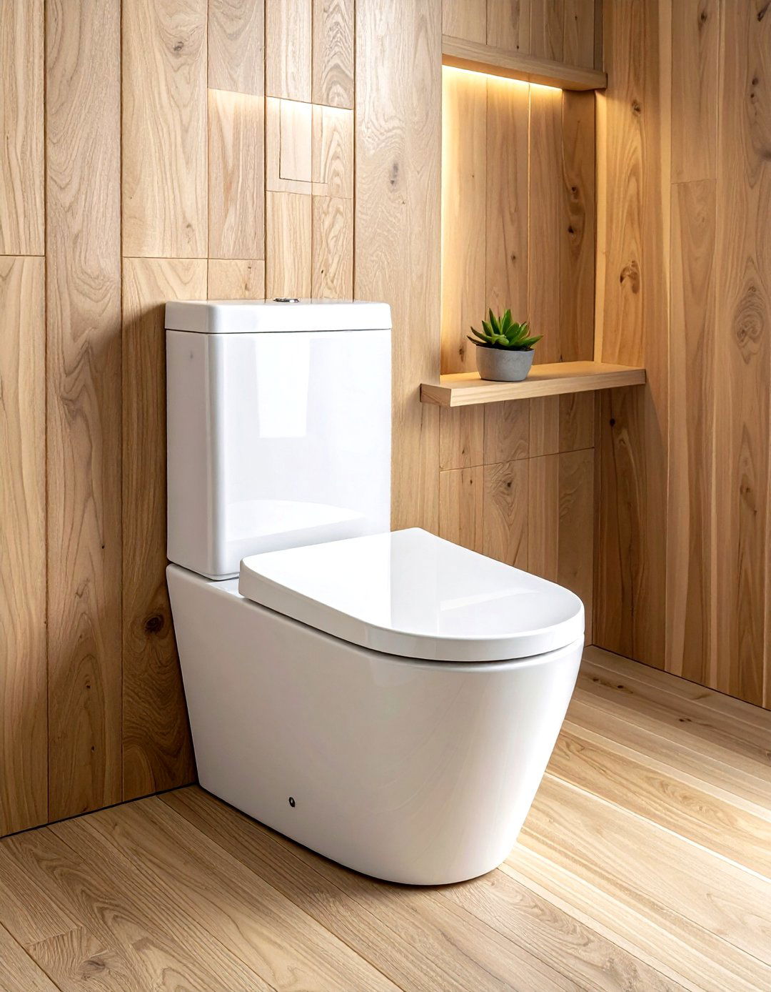 Wall mounted toilet - 30 tiny bathroom ideas
