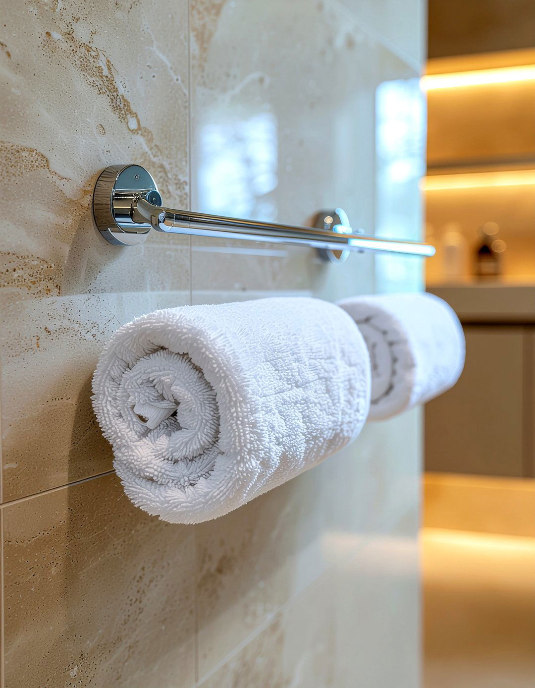 Wall mounted towel warmer - 30 partial bathroom remodel ideas