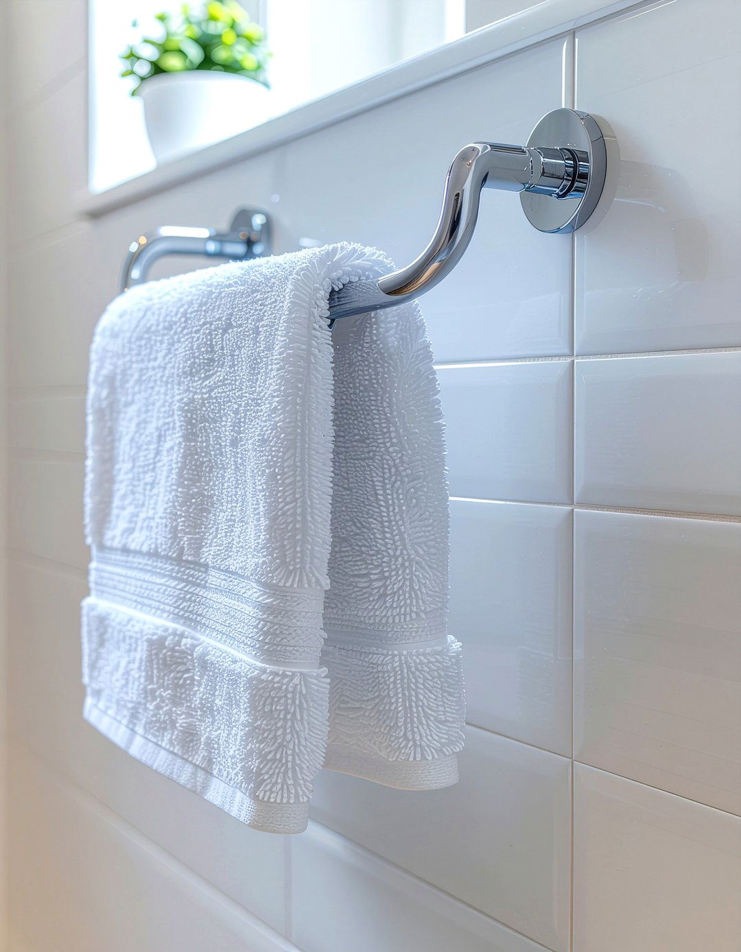 Wall mounted towel warmer - 30 bathroom facelift ideas