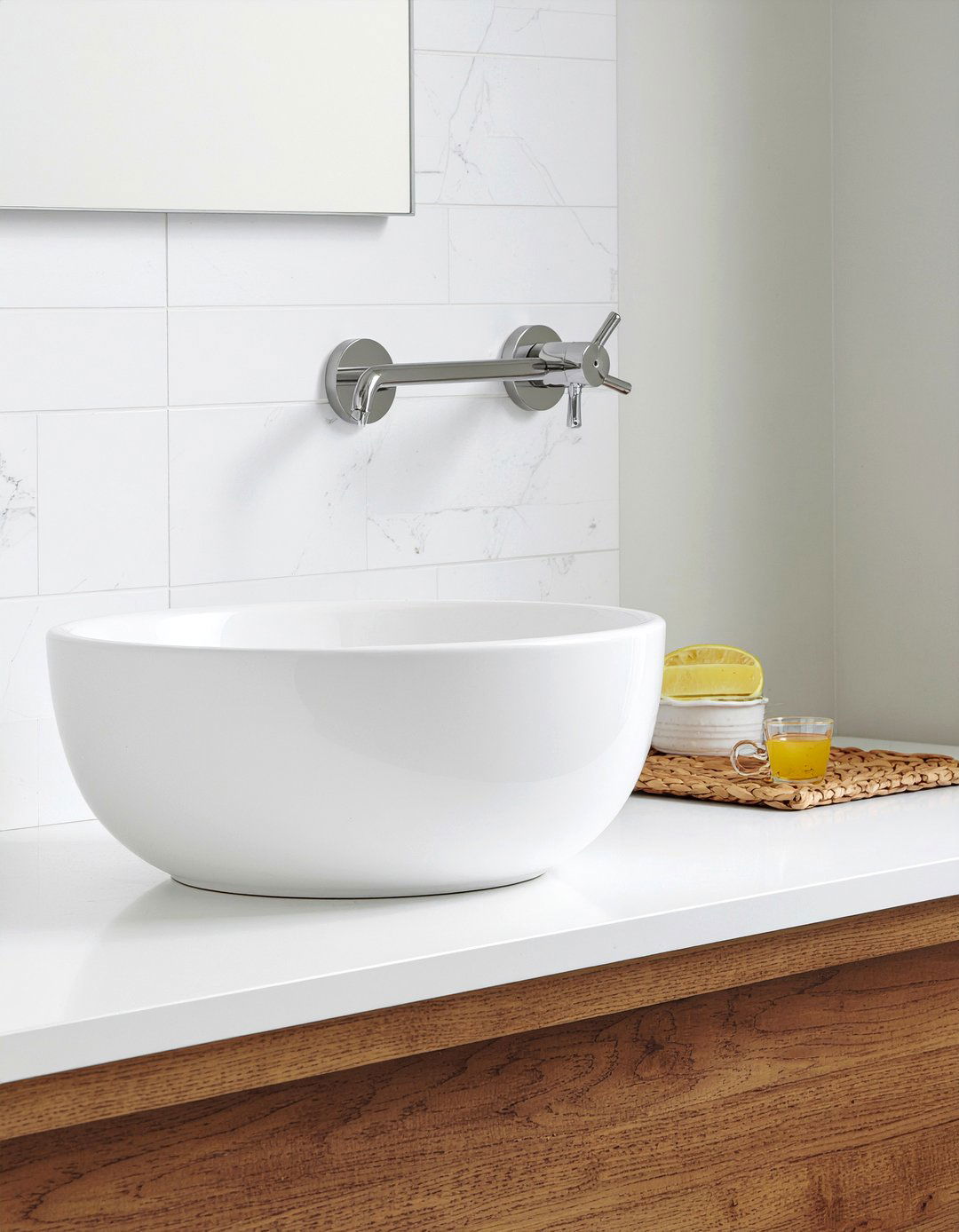 Wall mounted vanity faucet - 30 luxury bathroom fixture ideas