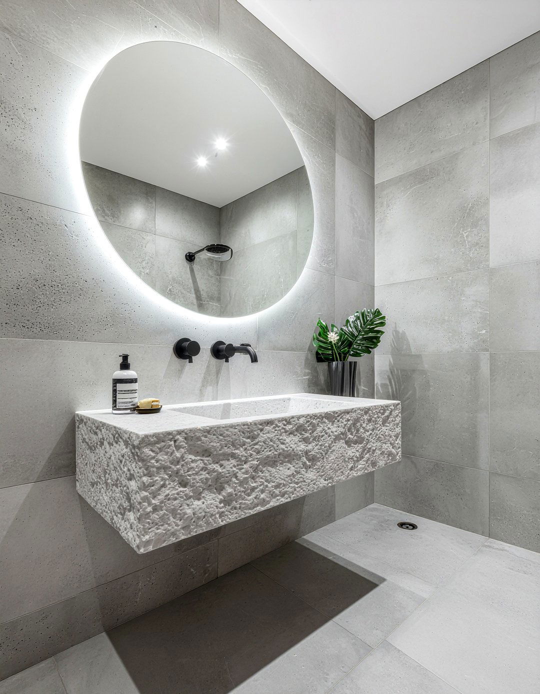 Wall mounted vanity tap - 30 bathroom fixture accent ideas